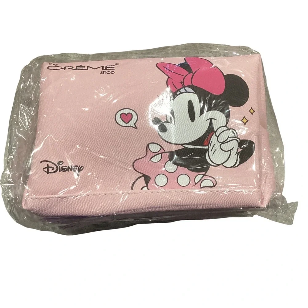 The Creme Shop‎ Disney Mickey Minnie Mouse Makeup Bag Pink Cosmetic Pouch New